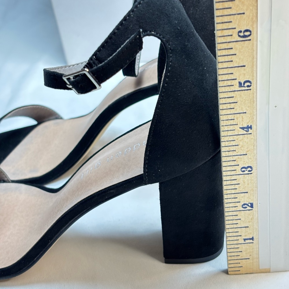 Madden‎ Girl “Aurora” Black Block Heel Sandals • Size 9M 👠🖤 - Picture 6 of 7